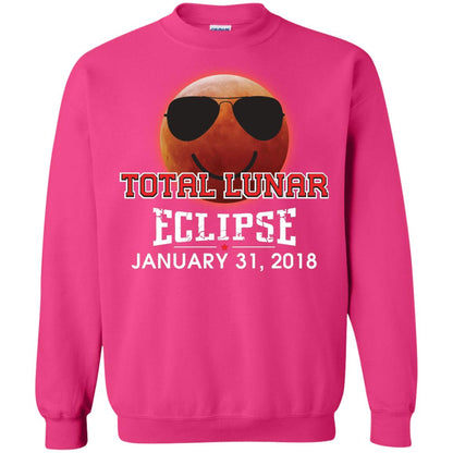 Blood Moon T-shirt Total Lunar Eclipse January 31. 2018 Heliconia