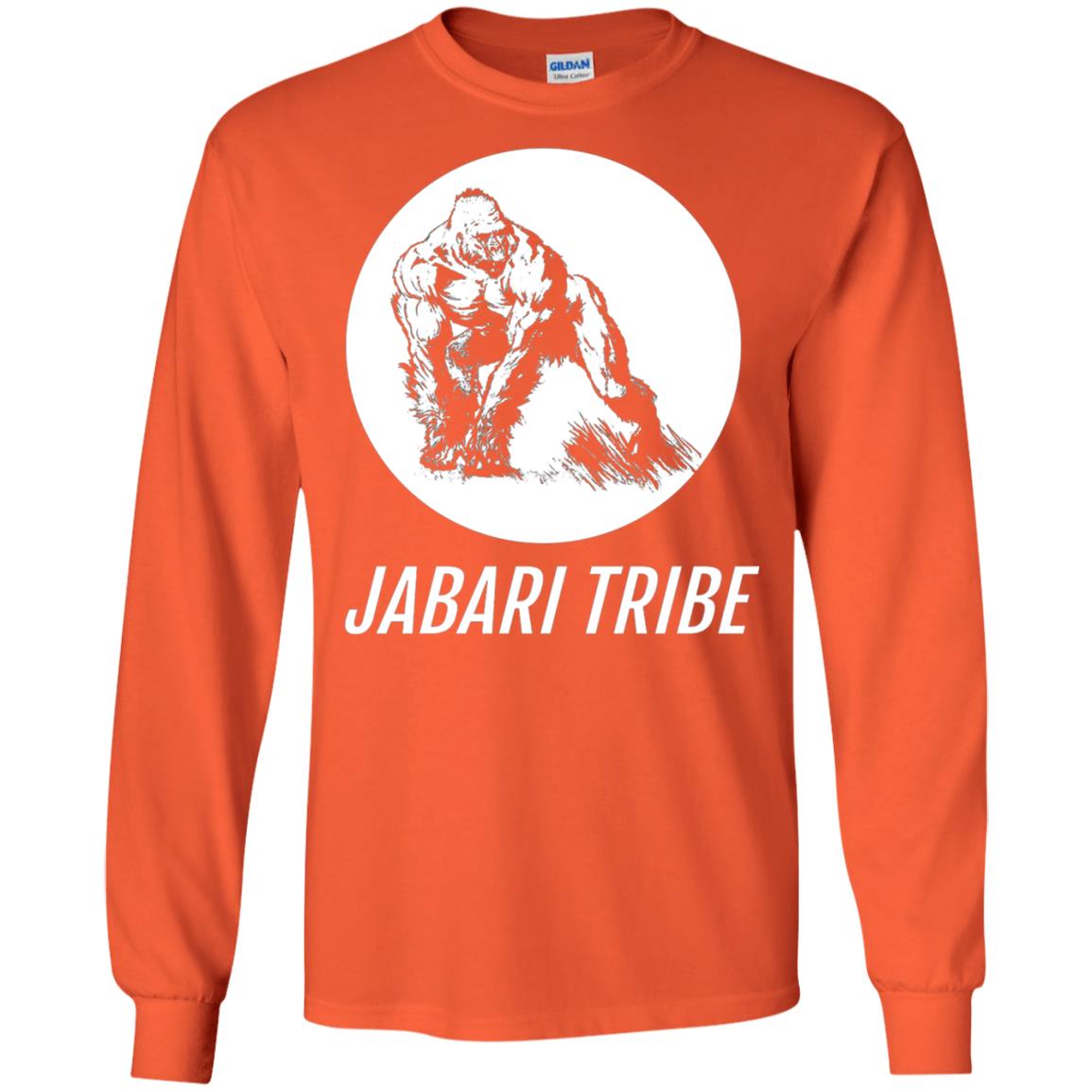 Jabari Tribe White Gorilla T-shirt Orange