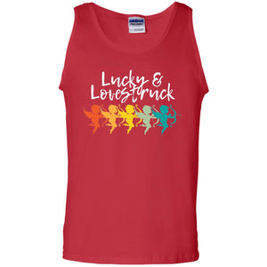 Vintage Retro Valentine_s Lucky Lovestruck Tshirt