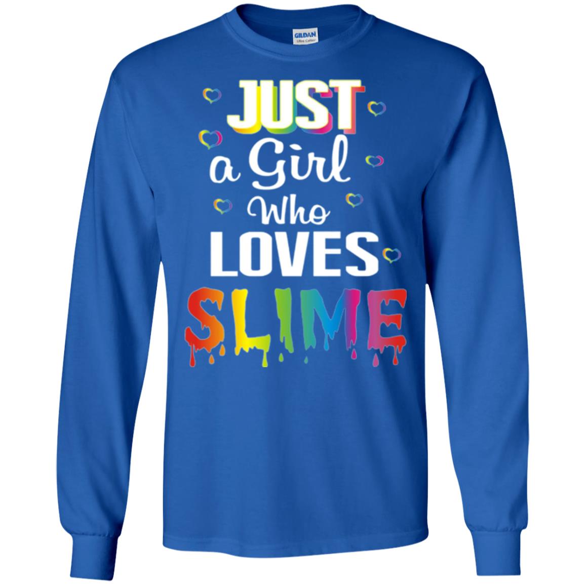 Slime Lovers T-shirt Just A Girl Who Loves Slime Royal