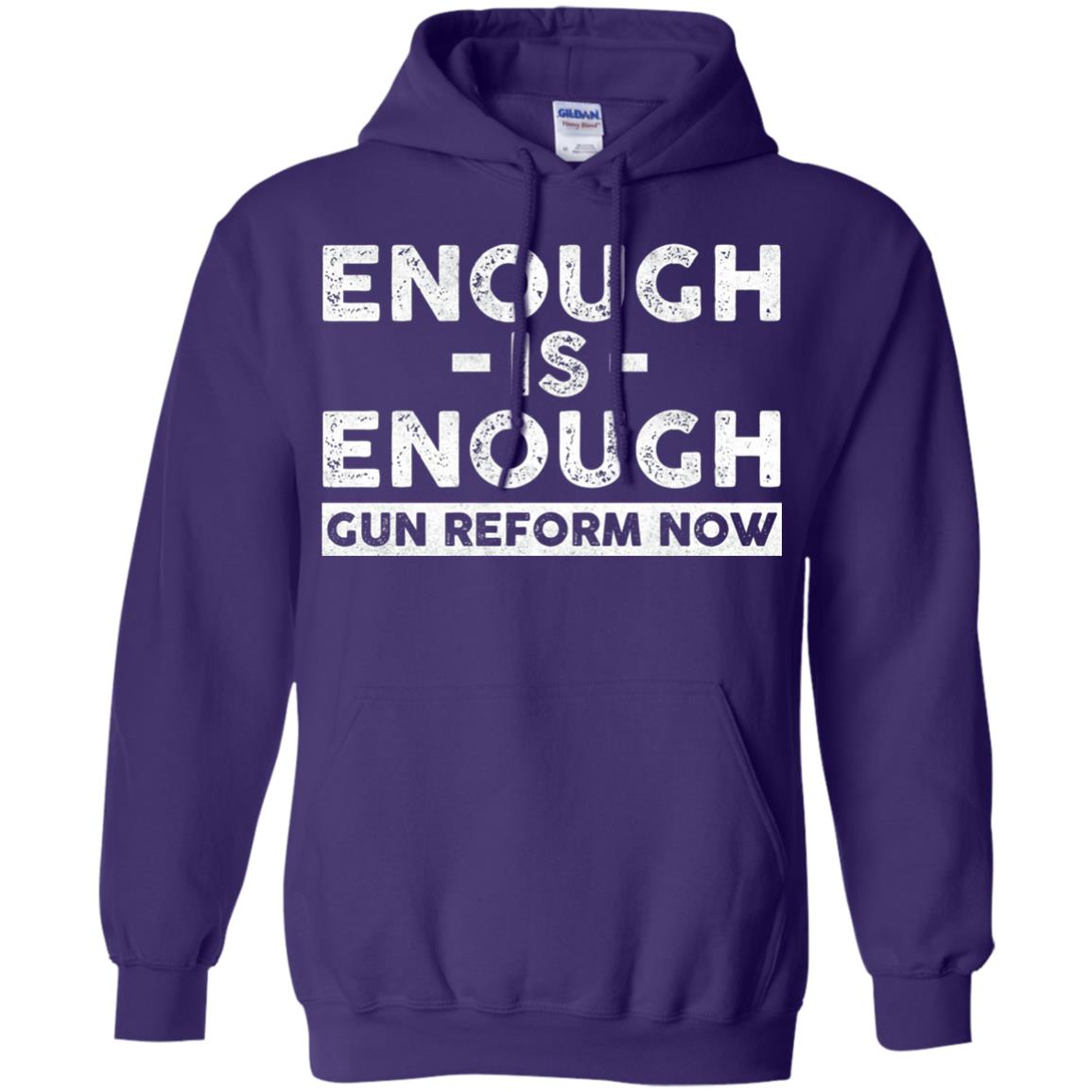 Enough Is Enough Gun Reform Now Gun Control T-shirt Purple