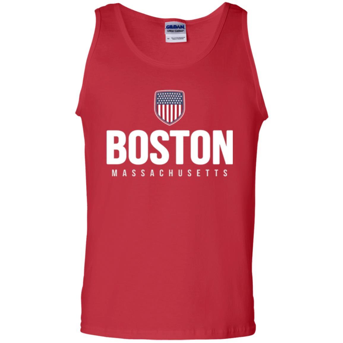 Boston Massachusetts T-shirt Red