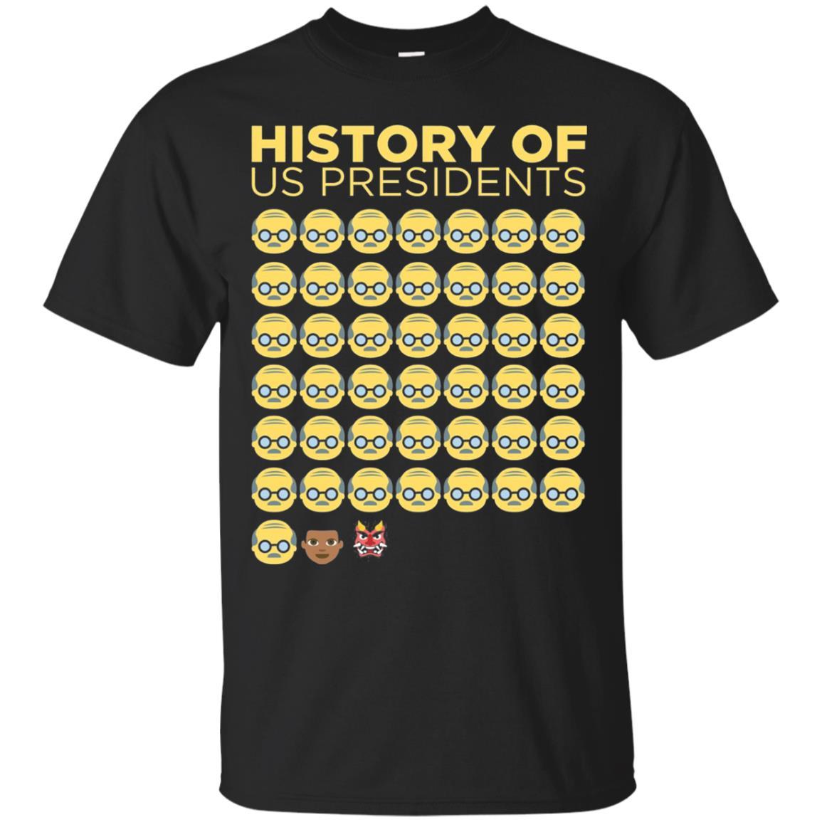 Anti Trump T-shirt History Of Us Presidents Black