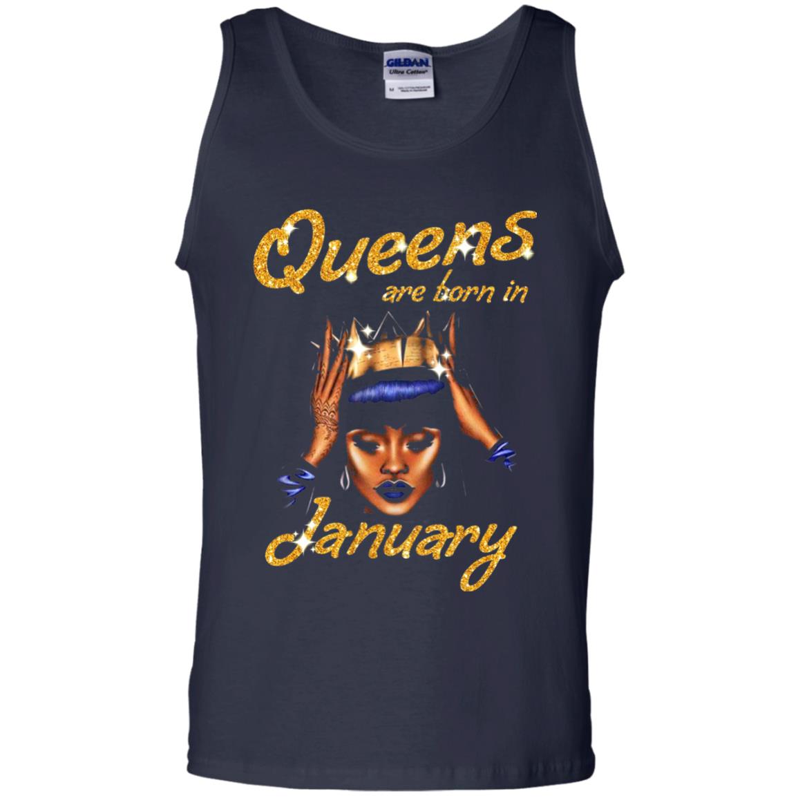Birthday T-shirt Queens Are Born In January Navy