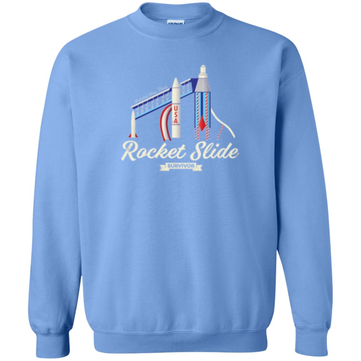 I Survived The Rocket Slide T-shirt Carolina Blue