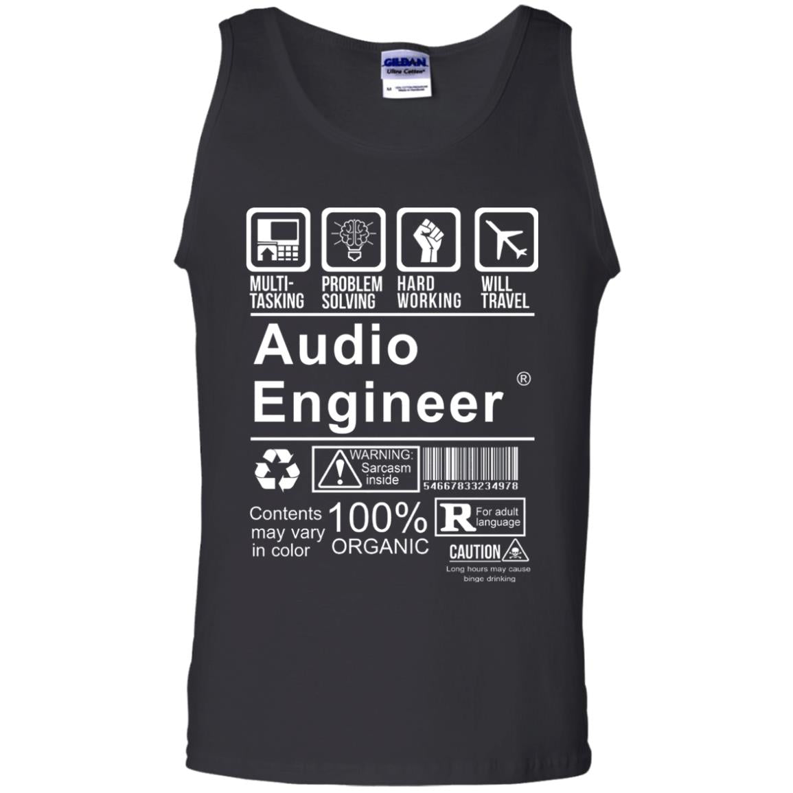 Audio Engineer Shirt Multi Tasking Problem Solving Black
