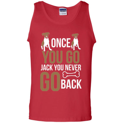Russell Terrier T-shirt Once You Go Jack You Never Go Back Red