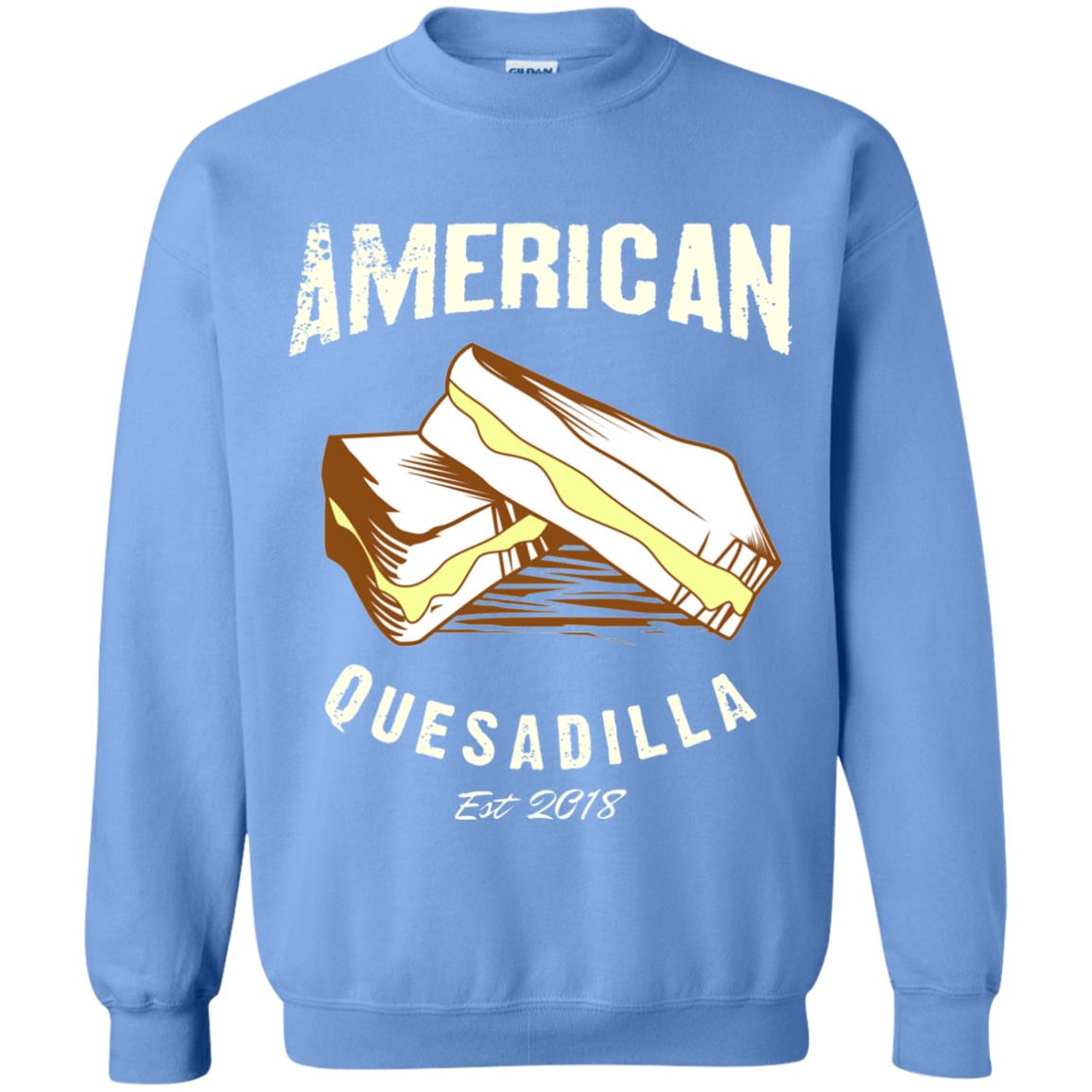 American Quesadilla Est 2018 Grilled Cheese T-shirt Carolina Blue