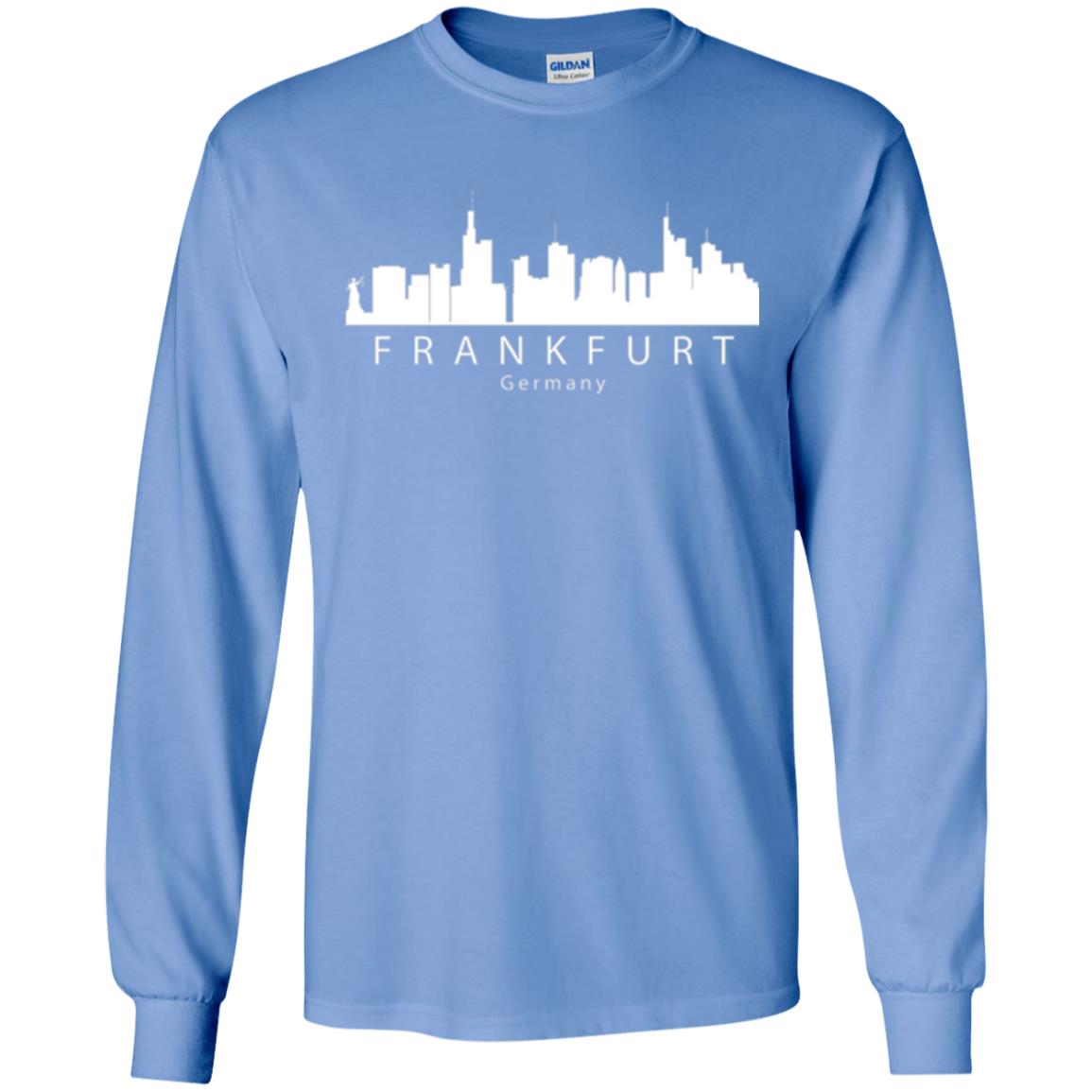 Frankfurt Germany Skyline T-shirt Carolina Blue
