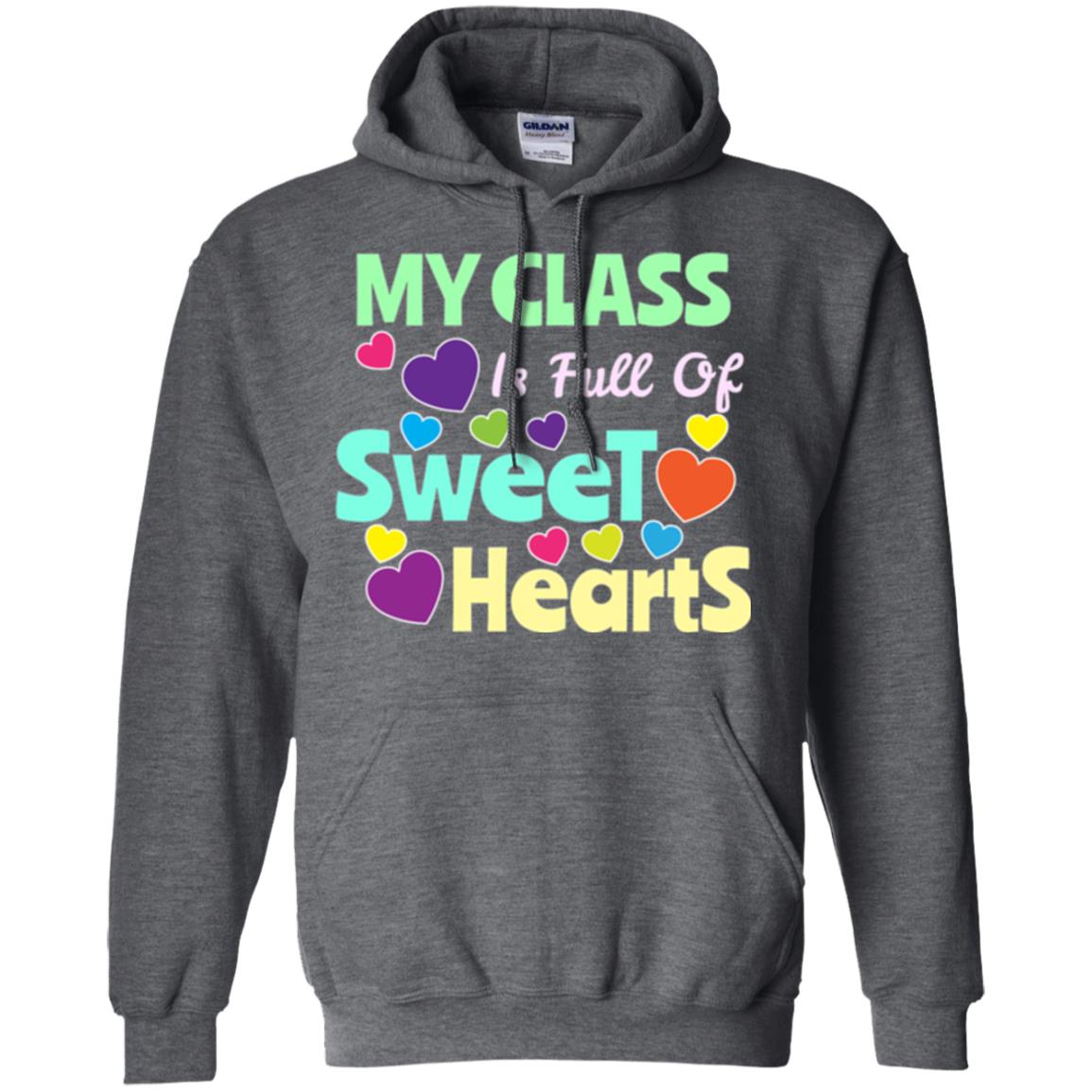Valentines Day T-shirt I Love My Sweet Hearts Dark Heather