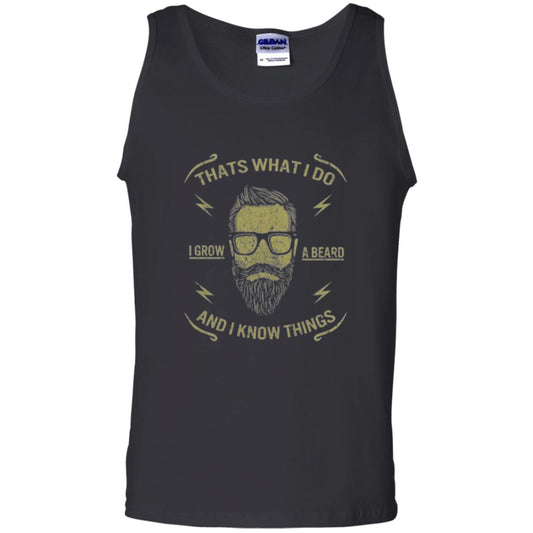 Funny Joke Retro Vintage T-shirt That What I Do I Grow A Beard Black