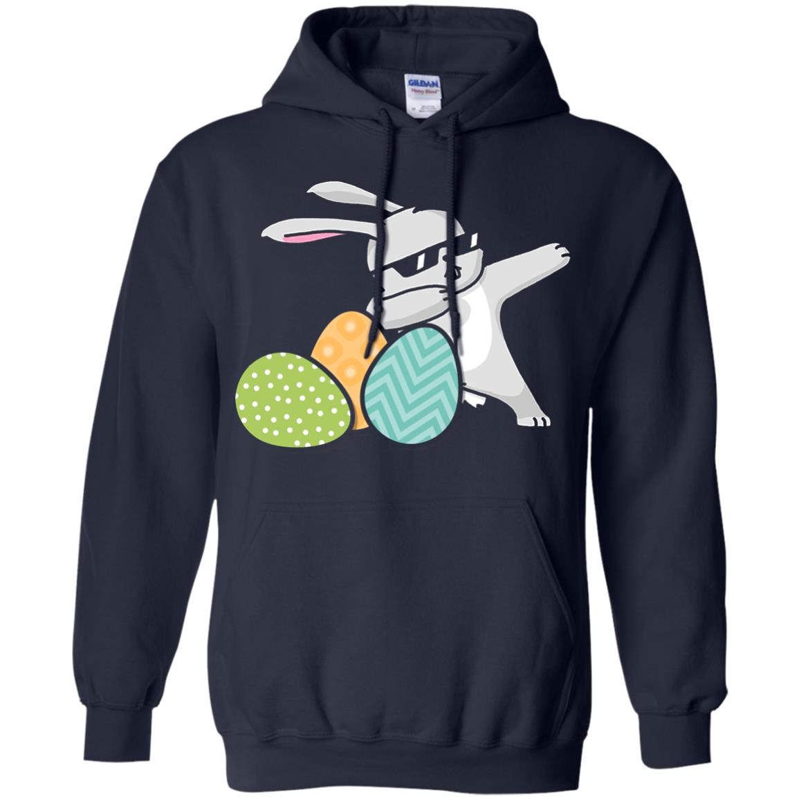Easter Bunny Dabbing Gift Shirt For Dabbing Lover Navy