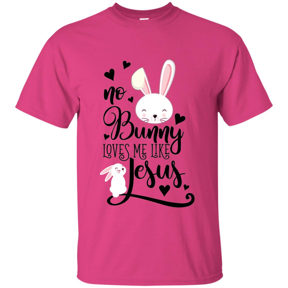 No Bunny Loves Me Like Jesus Christian Easter Day Shirt Heliconia