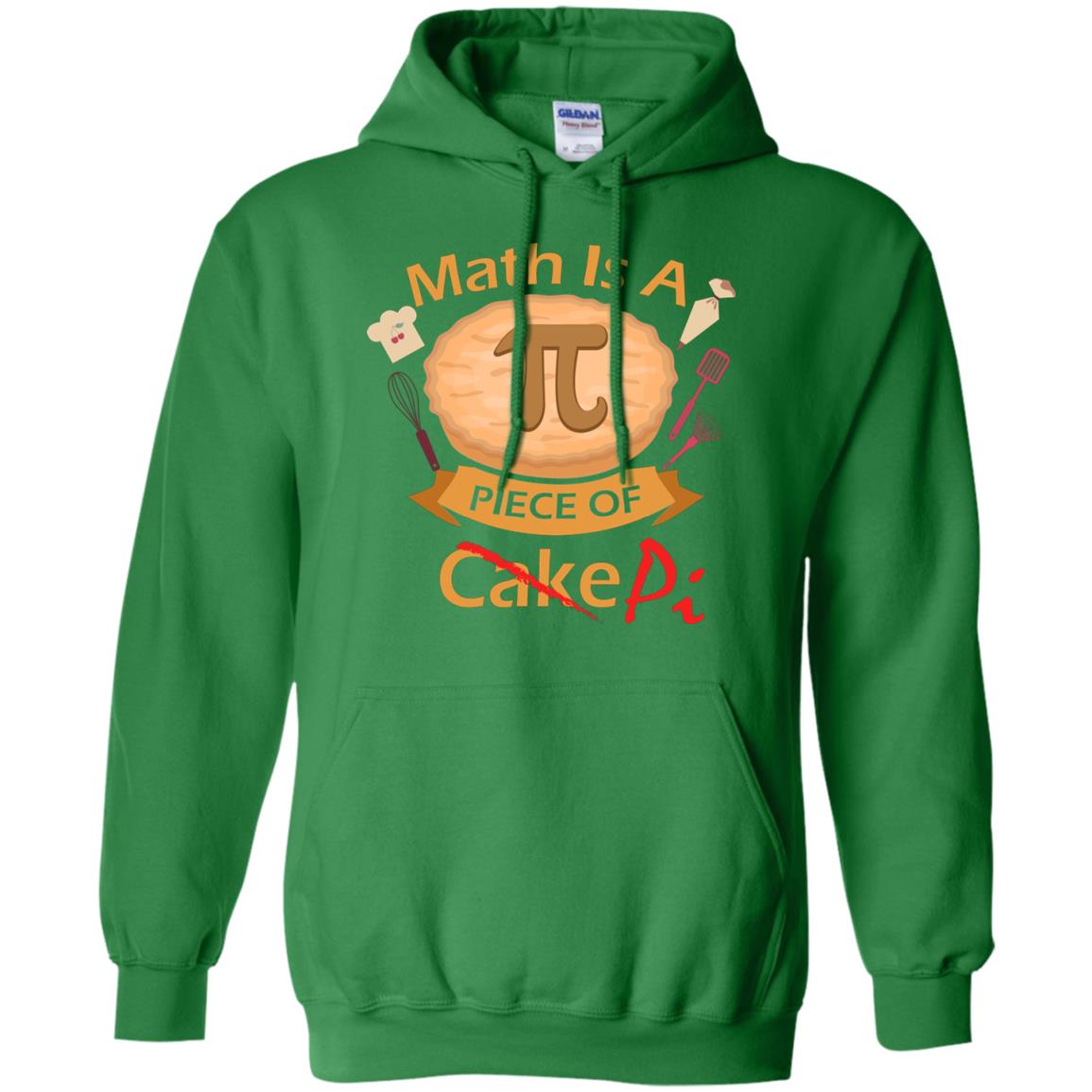 Math Is A Piece Of Pi Funny Pi Day T-shirt For Math Lover Irish Green