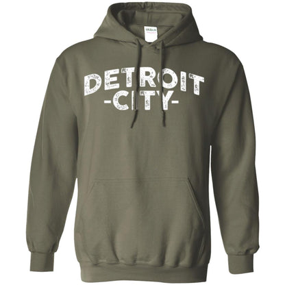 Detroit Michigan T-shirt Military Green