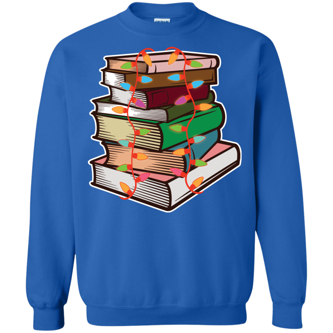 Fairy Lights Christmas Gift T-shirt Book Lover Royal