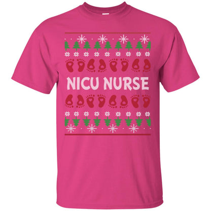 Nicu Nurse Nursing X-mas Christmas Gift Shirt Heliconia