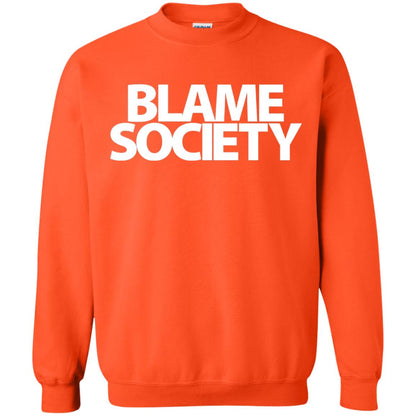 Mens Blame Society Urban Hip Hop T-shirt Orange