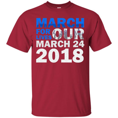 March For Lives March 24 2018 Gun Control T-shirt Cardinal