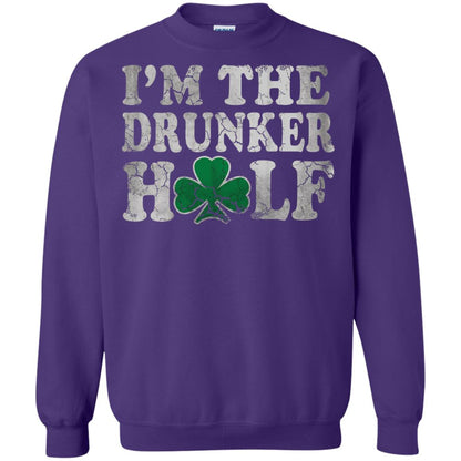 I_m The Drunker Half Saint Patrick_s Day T-shirt Purple