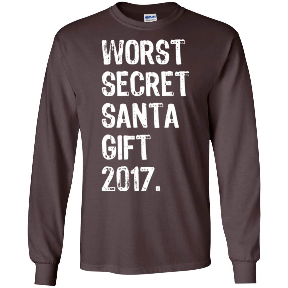 Christmas T-shirt Worst Secret Santa Gift 2017 Dark Chocolate