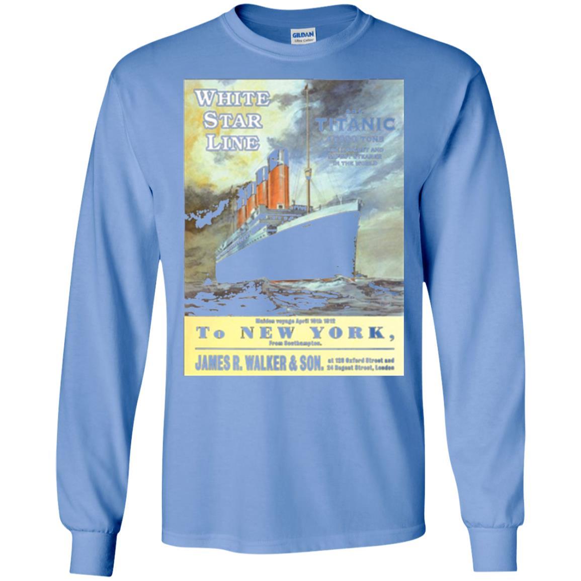 Film T-shirt Sailing Ship Cruise Vintage Poster Carolina Blue