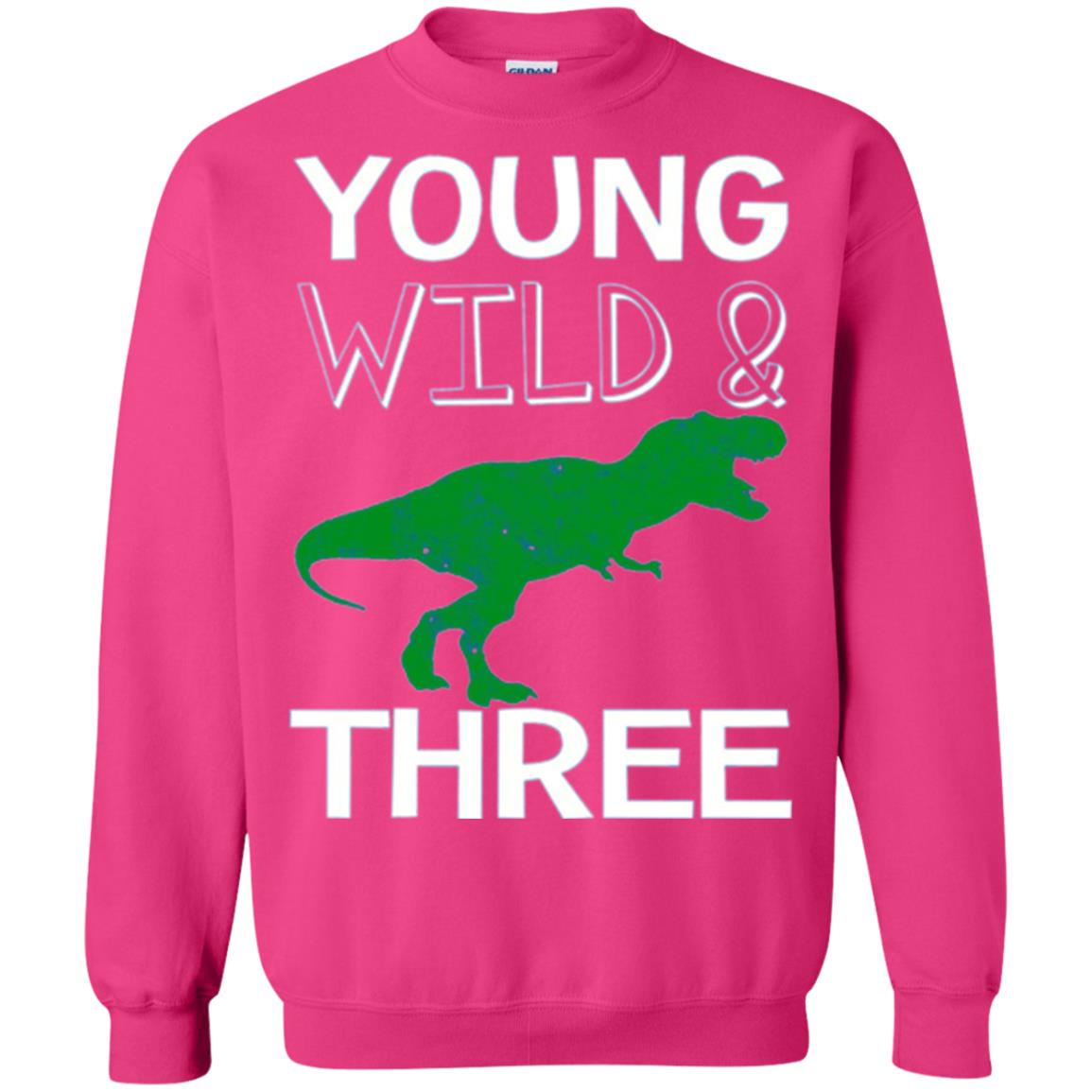 Dinosaur T-shirt Young Wild And Three Heliconia
