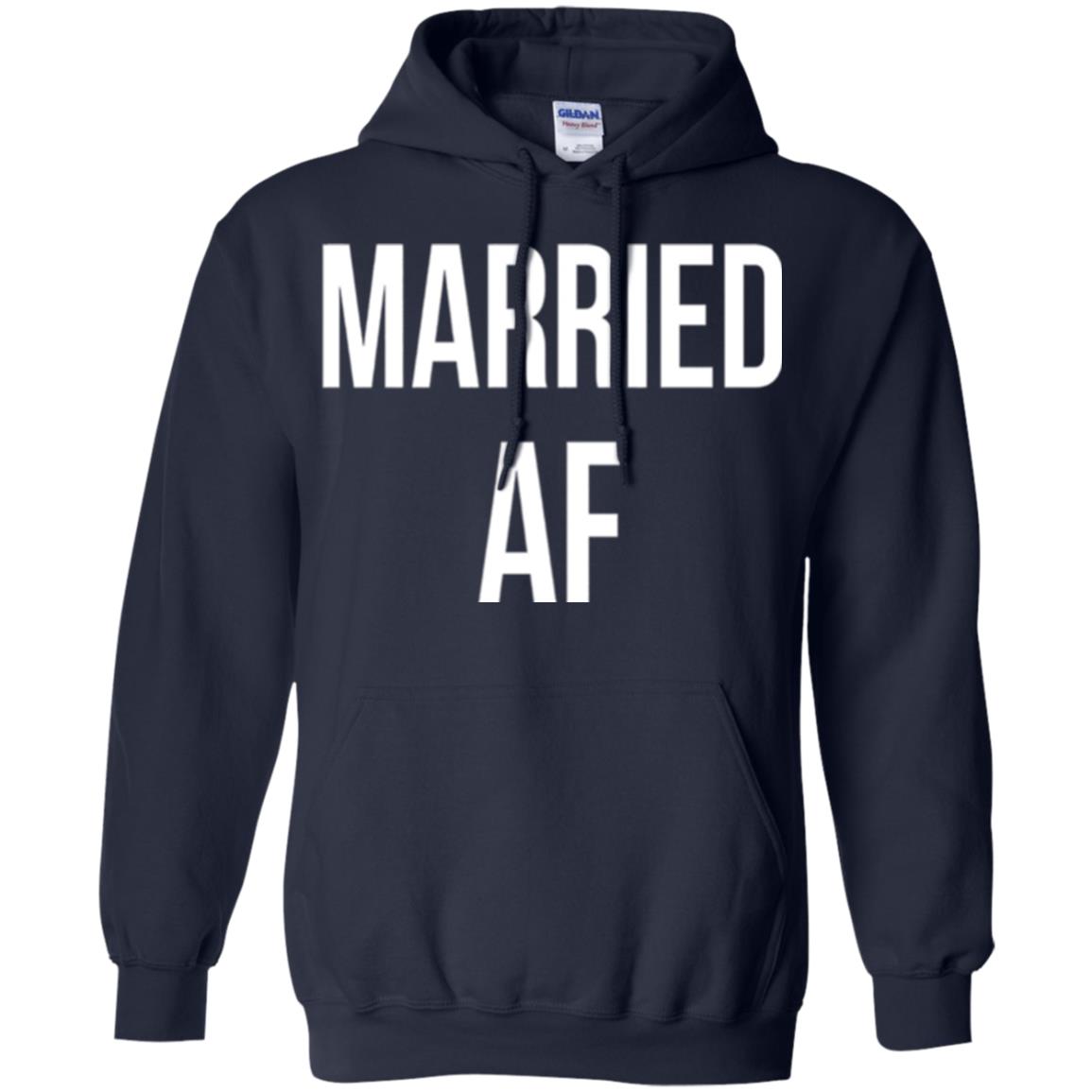 Married Af Funny T-shirt Navy