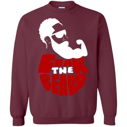Fear The Beard No Shave November Gift Shirt For Mens Maroon