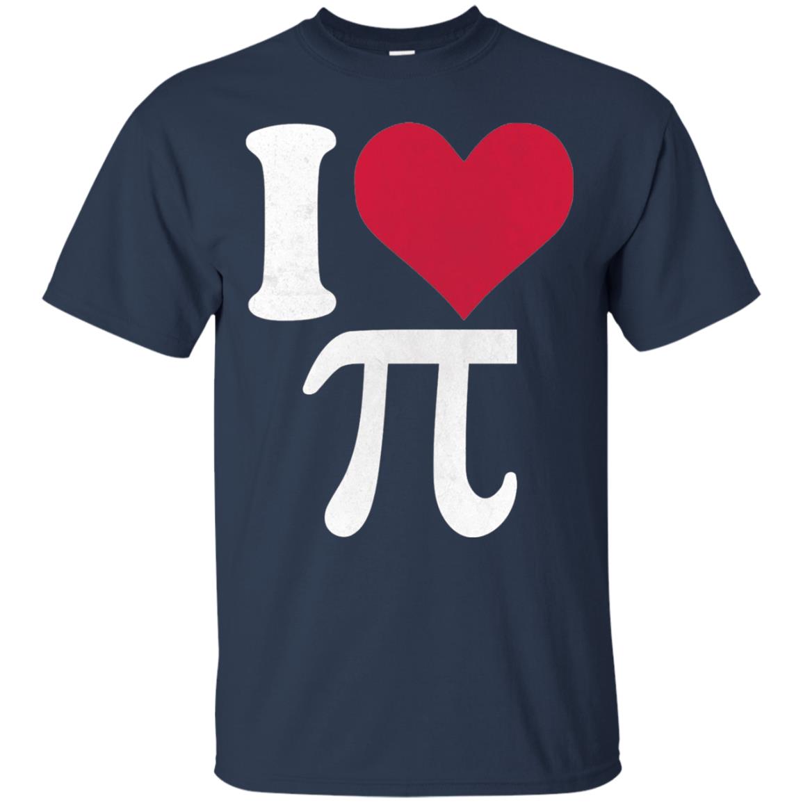 I Love Pi Vintage Retro Pi Day T-shirt Navy