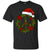 Peace Sign Christmas Wreath Gift Shirt For Men Women KidsG200 Gildan Ultra Cotton T-Shirt