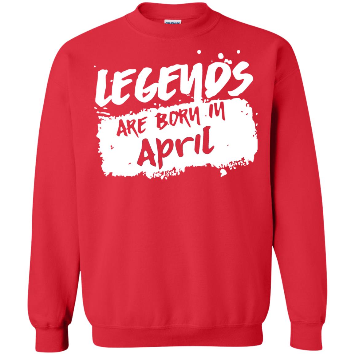 April Birthday Shirt Legends Are Born In April Red