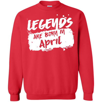 April Birthday Shirt Legends Are Born In April Red