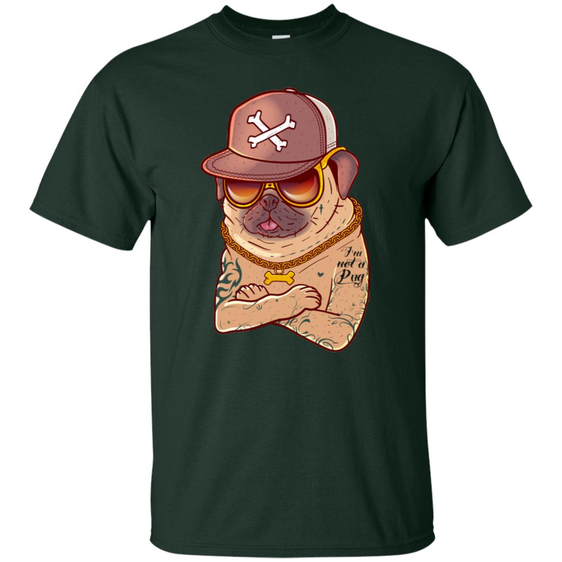 I'm Not A Pug Tattoo Dog Owner Shirt Forest