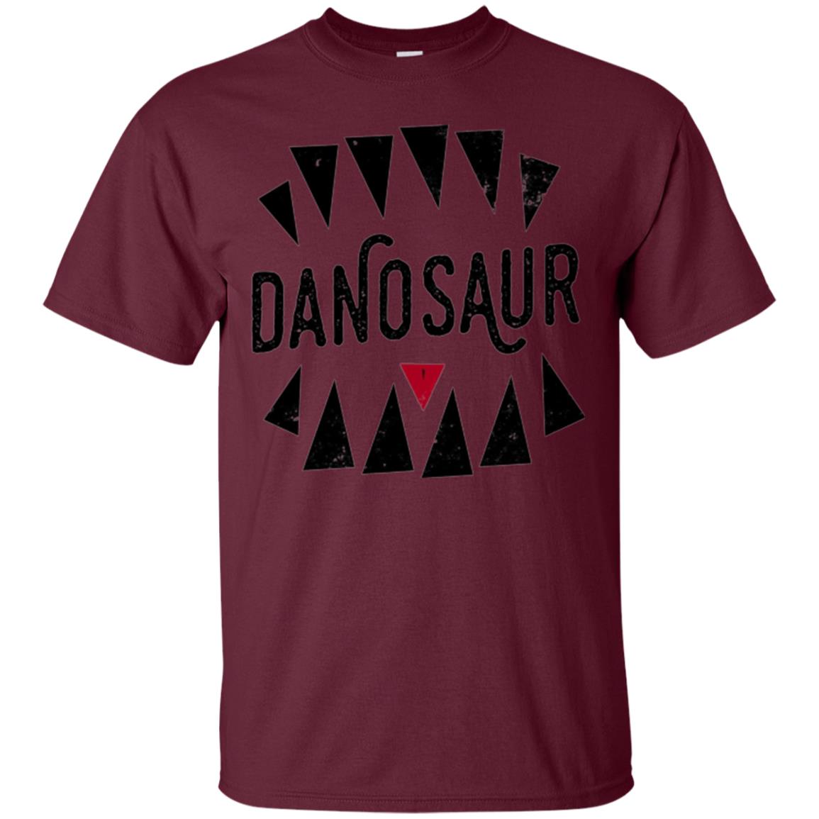 Dinosaus Lovers T-shirt Overly Excited Tourist Maroon