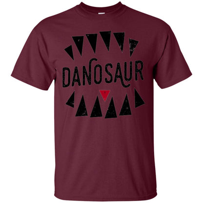 Dinosaus Lovers T-shirt Overly Excited Tourist Maroon
