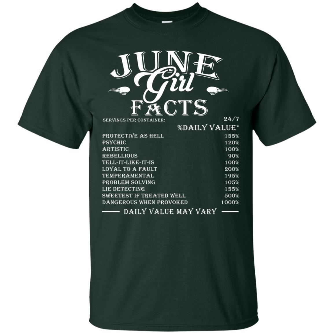 June Girl Facts Facts T-shirt Forest