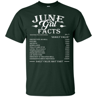 June Girl Facts Facts T-shirt Forest
