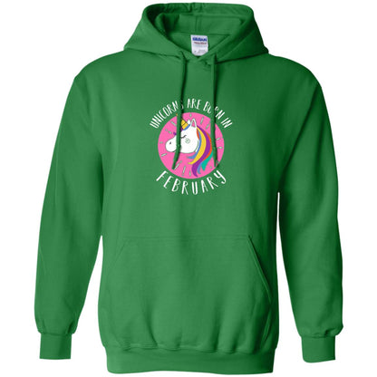 February Birthday T-shirt Unicorns Are Born In February Irish Green