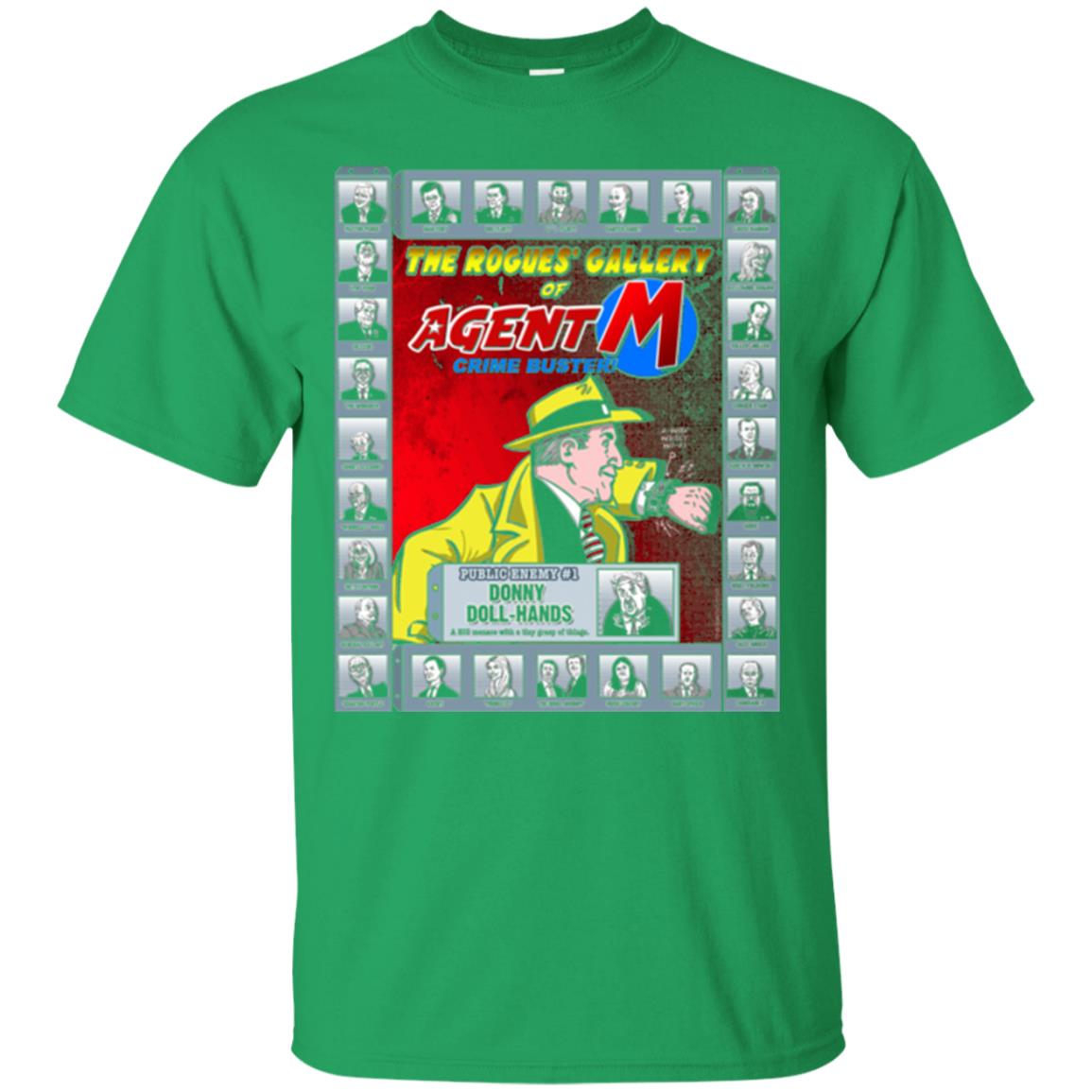 The Rogues' Gallery Of Agent M T-shirt Irish Green