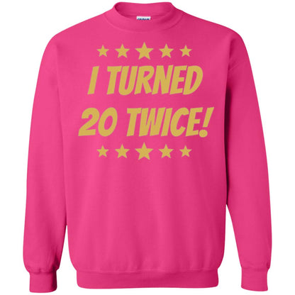 Brithday T-shirt I Turned 20 Twice Heliconia