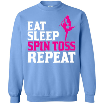 Eat Sleep Spin Toss Repeat Color Guard T-shirt Carolina Blue