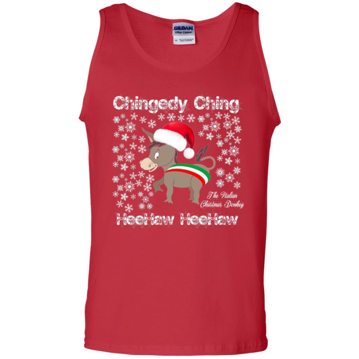 Christmas T-shirt The Italian Christmas Donkey Red
