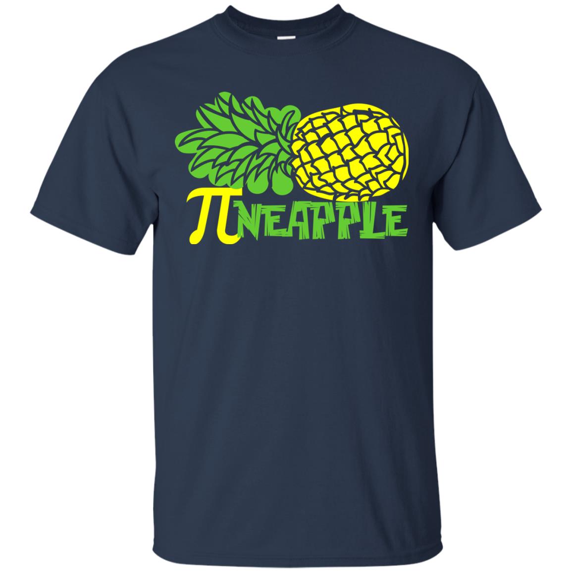 Cool Pineapple Gift Shirt For Pi Day Navy