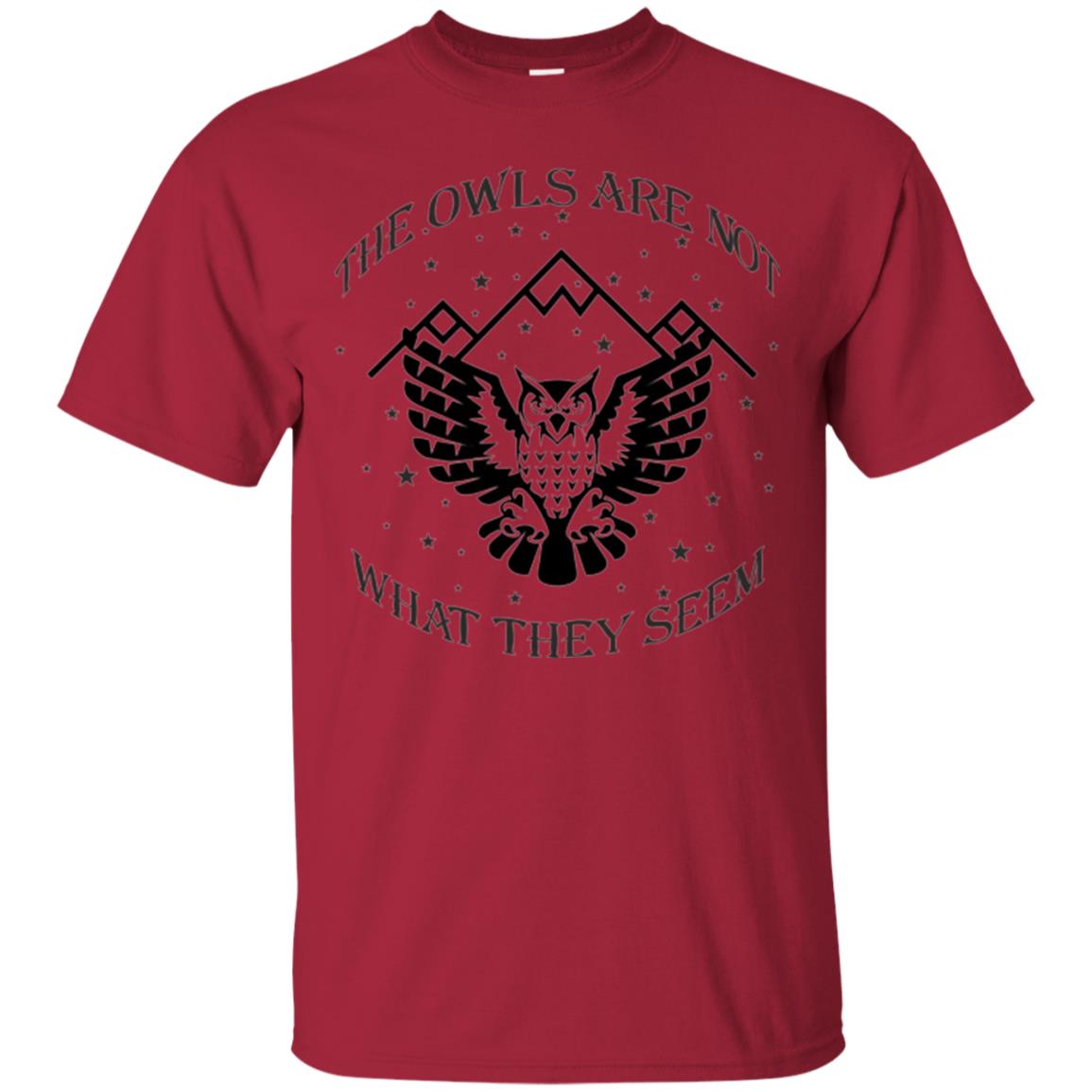 Owl Lovers T-shirt The Owls Are Not What They Seem Cardinal