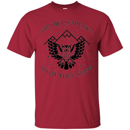 Owl Lovers T-shirt The Owls Are Not What They Seem Cardinal