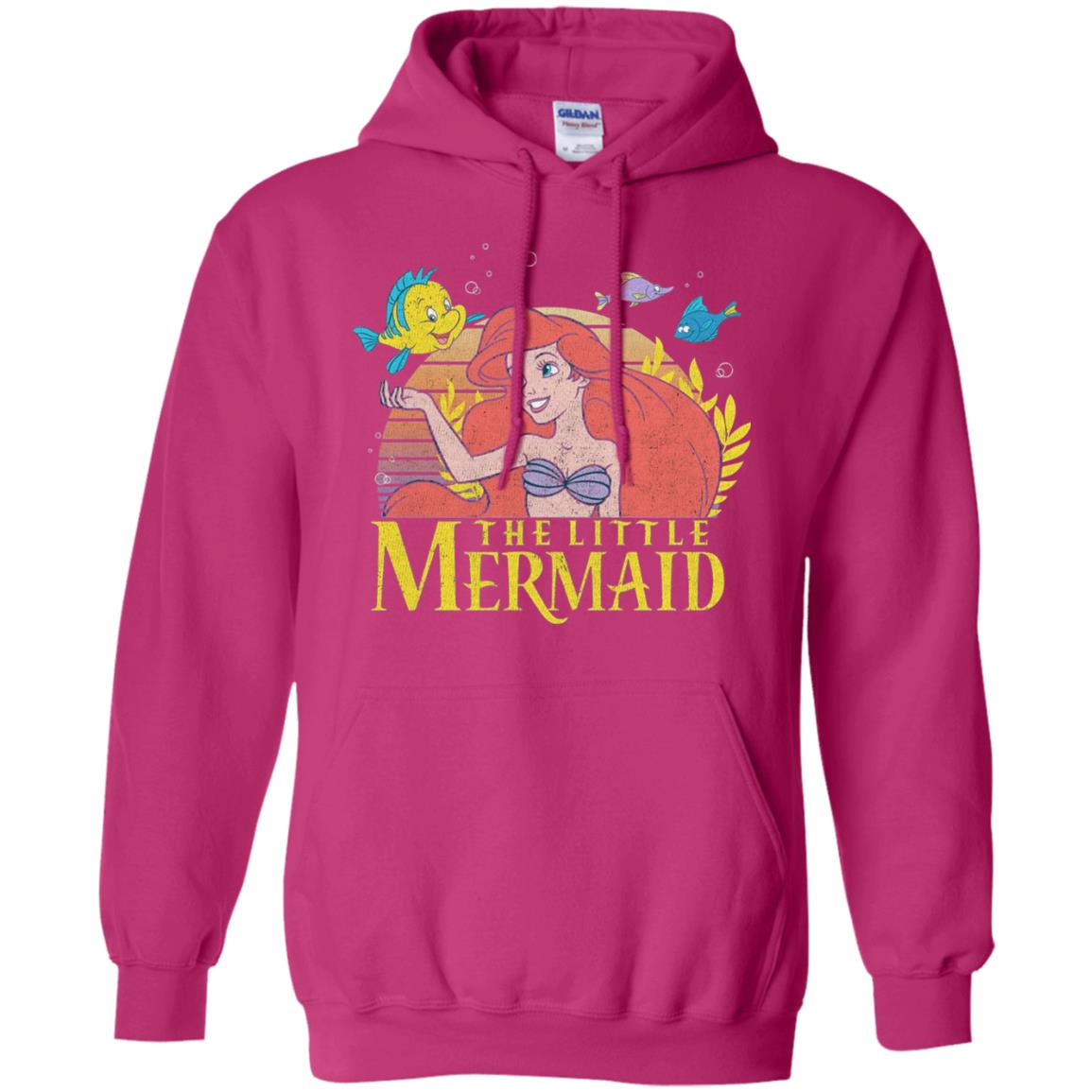 Cartoon T-shirt Mermaid Ariel Flounder Heliconia
