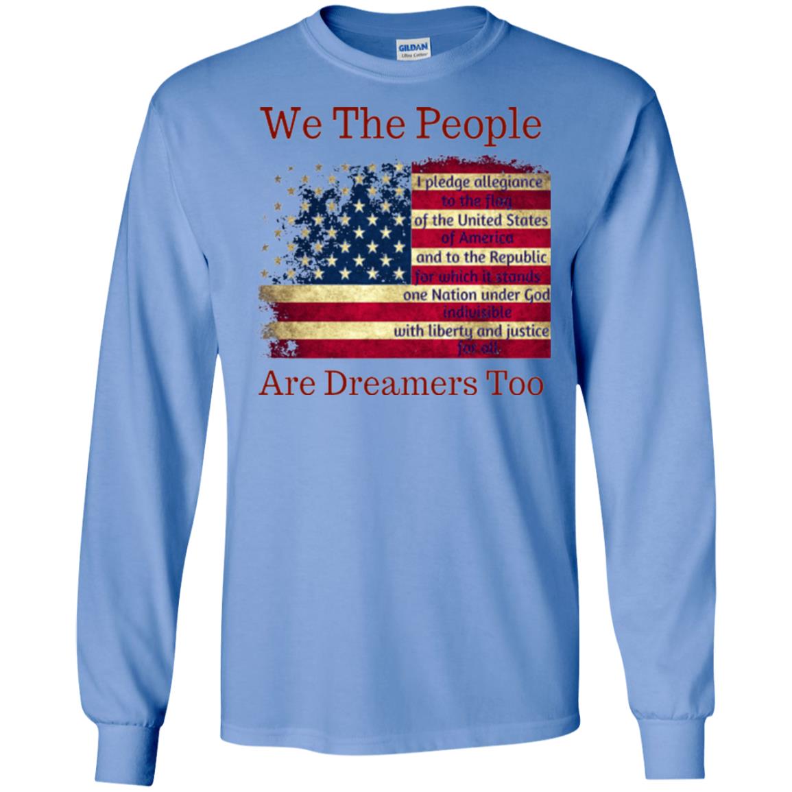 We Are People Are Dreamers Too Anti Trump T-shirt Carolina Blue