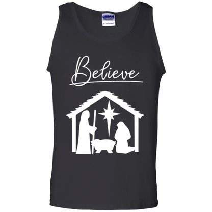 Christian Christmas T-shirt Believe Jesus Celebrate Black