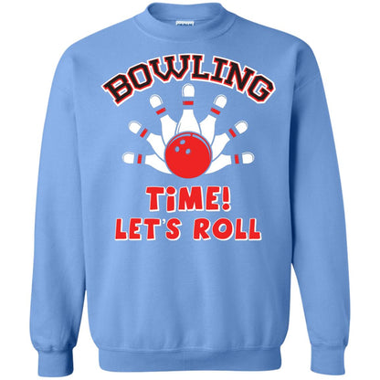 Bowling Lover T-shirt Time Let’s Roll Carolina Blue